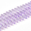 Electroplate AB Color Plated Glass Beads Strands EGLA-B004-02A-NA01-1