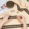 5 Yards Polycotton Jacquard Arrow Ribbon OCOR-WH0078-170B-3