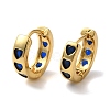 Rack Plating Brass Micro Pave Cubic Zirconia Hoop Earrings EJEW-L224-57G-03-1