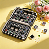 Wood Covered with PU Leather Loose Diamond Presentation Boxes ODIS-WH0108-073B-4