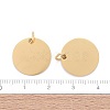 Ion Plating(IP) 304 Stainless Steel Pendants STAS-I311-32F-G-4
