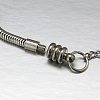Tarnish Resistant 304 Stainless Steel European Round Snake Chains Bracelets STAS-J015-07-2