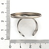 Non-Tarnish 304 Stainless Steel Open Cuff Findings STAS-R123-02E-P-4
