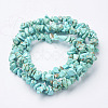 Synthetic Turquoise Beads Strands G-D283-5x8-10-3