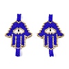 Handmade Seed Beads Links Connectors SEED-I012-07B-1