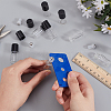 24Pcs Transparent Glass Roller Ball Bottles MRMJ-BC0003-36-3