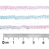 Transparent Painted Glass Beads Strands X-DGLA-A034-T1mm-A22-3