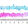 Spray Painted Transparent Glass Beads Strands GLAA-P060-01A-15-5