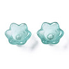 Transparent Spray Painted Glass Beads GLAA-Q089-002A-001-3