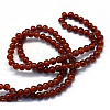 Baking Paint Imitation Jade Glass Round Bead Strands X-DGLA-Q021-8mm-11-3