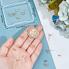 10Pcs Brass Stud Earring Findings KK-BBC0012-97-3