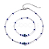 Evil Eye Jewelry Set SJEW-JS01290-1