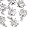 SHEGRACE Brass Clear Cubic Zirconia Charms XGRQ3P685-588P-1