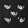 Handmade Evil Eye Lampwork Pendants LAMP-O018-01G-1