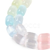 Macaron Color Natural Selenite Beads Strands G-F750-M03-02-4