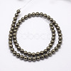 Natural Pyrite Beads Strands X-G-D391-01-3