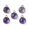 Natural Amethyst Pendants G-K372-03P-02-1