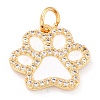 Real 18K Gold Plated Brass Micro Pave Cubic Zirconia Charms ZIRC-L100-085G-09-2
