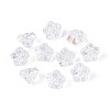 Electroplate Transparent Glass Beads Strands EGLA-N055-03A-12-2