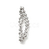 Brass Ball Chain Multi-Strand Connector Charms KK-U061-06P-1