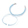 Adjustable Braided Polyester Cord Bracelet Making AJEW-JB00849-02-3