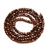 Electroplate Glass Beads Strands EGLA-T021-04H-2