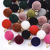 Flocky Acrylic Charms FIND-T046-33A-1