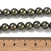 Natural Gold Pyrite/Golden Pyrite Beads Strands G-G459-B01-8mm-5