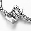 Tarnish Resistant 304 Stainless Steel European Style Round Snake Chains Bracelet Making STAS-I047-01A-2