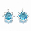 Faceted Glass Pendants GLAA-S191-002K-S-NR-2