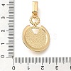 Brass Micro Pave Cubic Zirconia Pendants KK-S049-31G-3