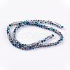 Electroplate Glass Faceted Rondelle Beads Strands EGLA-D020-3x2mm-22-2
