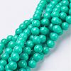 Natural Mashan Jade Round Beads Strands G-D263-6mm-XS15-1