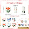 12Pcs 6 Colors Handmade Porcelain Ceramic Beads PORC-FS0001-67-3
