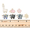 Alloy Enamel Pendants ENAM-FP0002-48-4