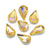 Pointed Back Glass Rhinestone Cabochons RGLA-T014-8x13mm-08-1