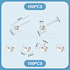 100Pcs 304 Stainless Steel Ball Post Stud Earring Findings STAS-UN0056-35-3