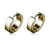 Brass Huggie Hoop Earrings EJEW-EE0002-252C-1