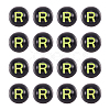 Black Craft Acrylic Beads SACR-TAG0001-02-1