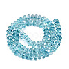 Crackle Transparent Glass Beads Strands GLAA-N074-02A-10-2