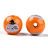 Halloween Theme Wood European Beads WOOD-N016-04K-2