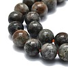 Natural Fluorescent Syenite Rock(Glow under UV Light) Beads Strands G-G789-02B-4