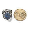 Natural Lapis Lazuli Adjustable Rings RJEW-I108-02AS-11-5