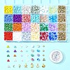 DIY Alloy & Polymer Clay & Glass Earring/Bracelets Jewelry Making Kits DIY-FS0007-29-7