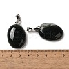Natural Moss Agate Pendants G-Z055-03P-08-3