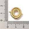 Brass Micro Pave Cubic Zirconia Letter Links KK-I717-04O-3