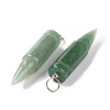Natural & Synthetic Mixed Stone Pointed Pendants G-D850-M-7