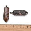 Natural Rhodonite Pendants GG-CBAA0EE-02P-05-2