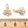 Micro Pave Clear Cubic Zirconia Pendants KK-M102-05G-3