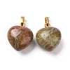 Natural Unakite Pendants G-I311-A29-G-1